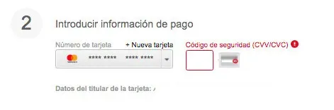 Poker Visa, codigo seguridad